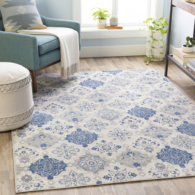 Charlton Home® Swaney BlueGrayBeige Area Rug & Reviews Wayfair
